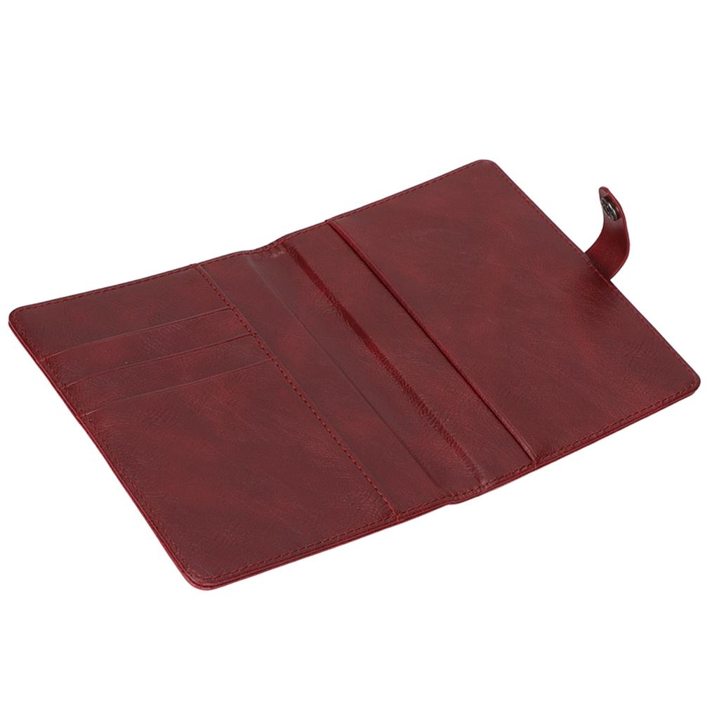 Обложка для паспорта из ПУ кожи, многофункциональная, большой вместимости, портативный кошелек-обложка для паспорта для деловых поездок и путешествий