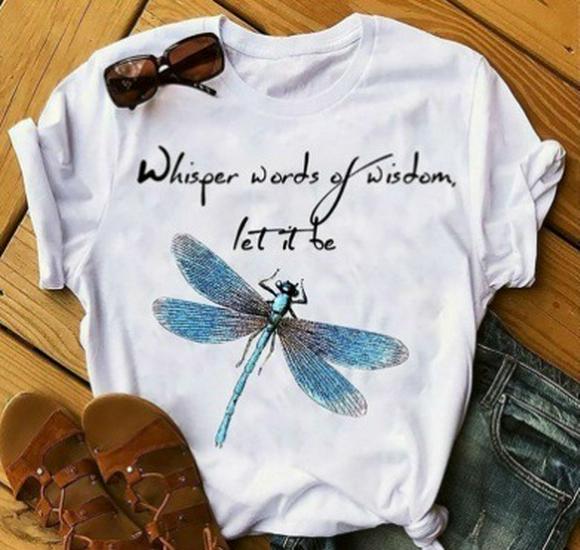 2024 Dragonfly Print Short-Sleeved T-Shirt