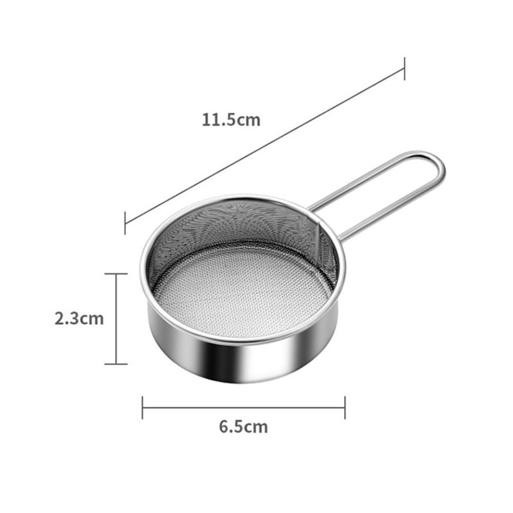 Stainless Steel Flour Sifter Mini Small Flour Drainer Powder, Sugar and Coffee Pastas