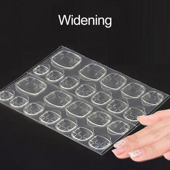 10 листов клея для дизайна ногтей, невидимый самоклеящийся, водостойкий, экологически чистый, легко наносится, удлиняет ногти, портативен