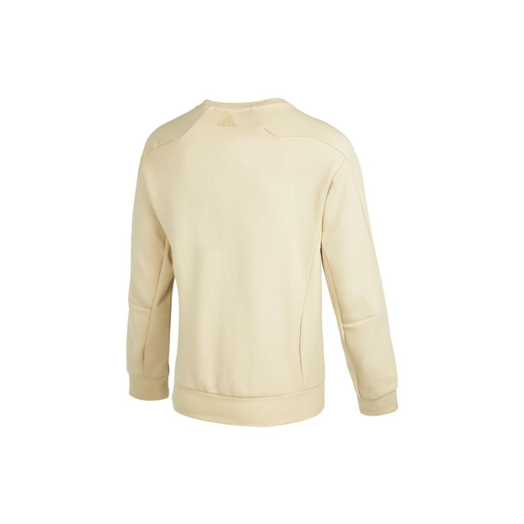 adidas Пуловер с капюшоном Essentials Sweat Logo Print, мужские топы цвета хаки H39278