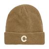 C Mens Pattern Knitted Hat Plain Solidcolor Windproof Cold Outdoor Autumn Winter