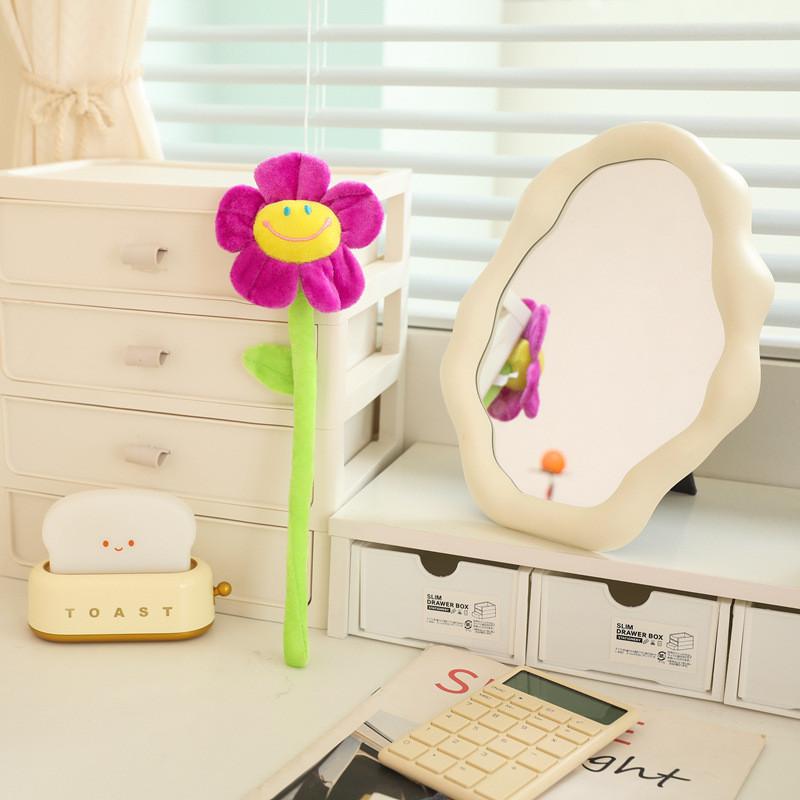 Plush Sunflower And Rose Floral Bundle With Flexible Stems For Teen Bedroom Decor And Collectors