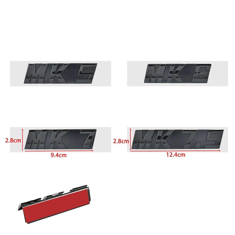 Глянцевый черный 3D ABS буквы MK5 MK6 MK7 MK7.5 эмблема для VW volkswagen GOLF решетка автомобиля кронштейн значок наклейка