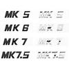 3D ABS буквы MK5 MK6 MK7 MK7.5 эмблема автомобиля значок наклейка для VW volkswagen GOLF автомобиль крыло багажник задняя наклейка