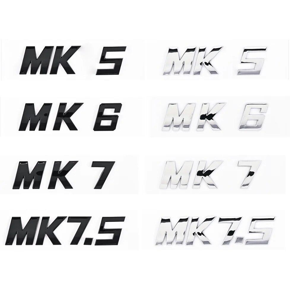 3D ABS буквы MK5 MK6 MK7 MK7.5 эмблема автомобиля значок наклейка для VW volkswagen GOLF автомобиль крыло багажник задняя наклейка