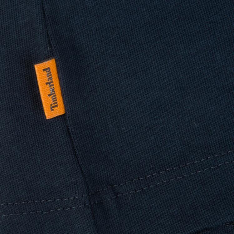 Timberland Летняя повседневная футболка свободного покроя с круглым вырезом и коротким рукавом, мужские топы, темно-сапфирово-синего цвета A2DKY-433