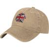 Кепка-бейсболка Union Jack с эффектом состаривания, хлопковая, стираная, папина кепка, регулируемая, защита от солнца, для унисекс, женщин
