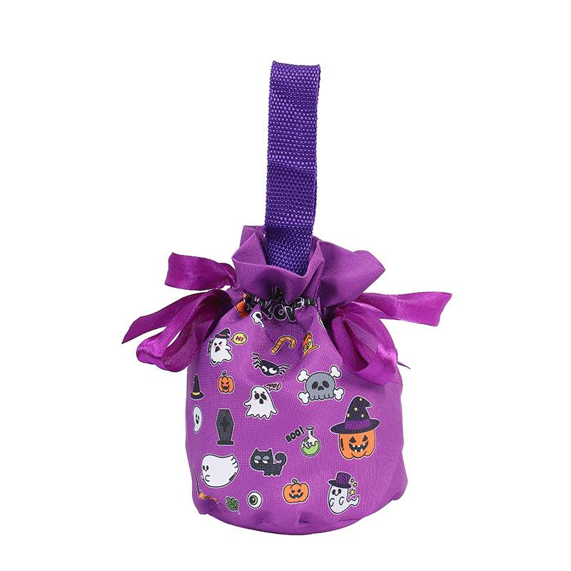 Halloween Candy Bags Pumpkin Tote Bags for Kids Kindergarten Party Favors Gift Bags