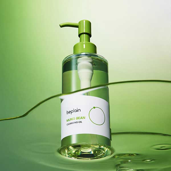 BEPLAIN Mung Bean Cleansing Oil Deep Makeup Remover Hydrating Gentle Cleanser 300ml