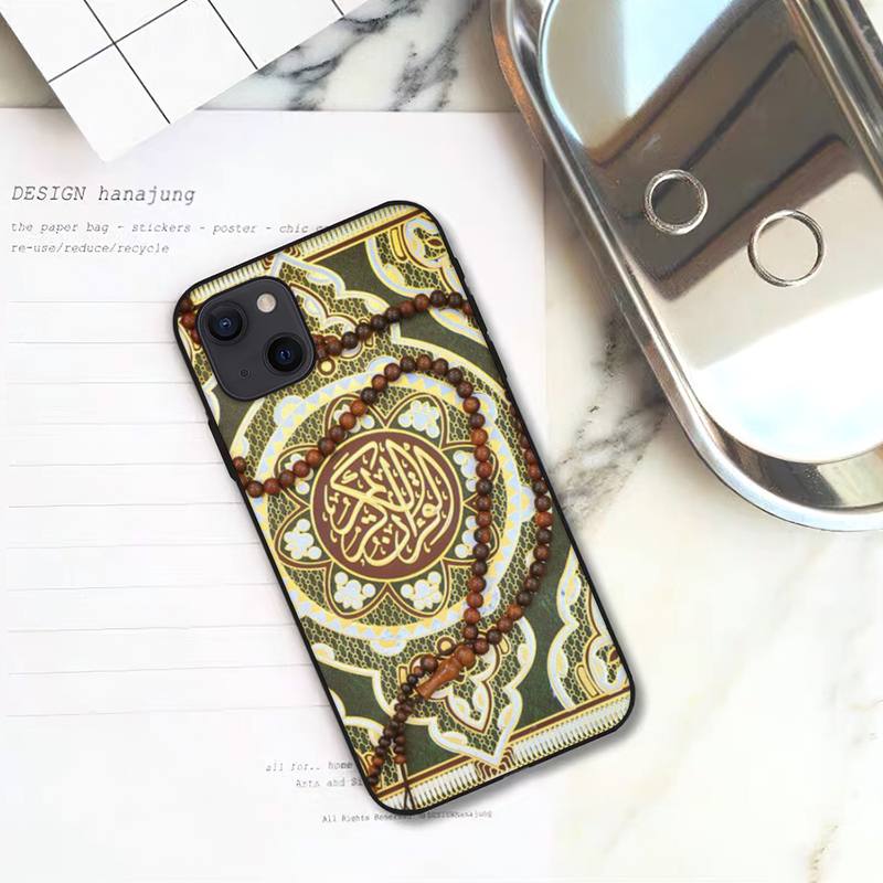Исламская книга, арабский Коран, исламские цитаты, чехол для телефона для iPhone 11 12 Mini 13 14 15 Pro XS Max X Plus SE XR Shell