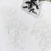 Black And White Three-Dimensional Bead Sequin Embroidery Applique Cloth Sticker Wedding Dress Dance Dress Decorative Accessories Diy Accessories
