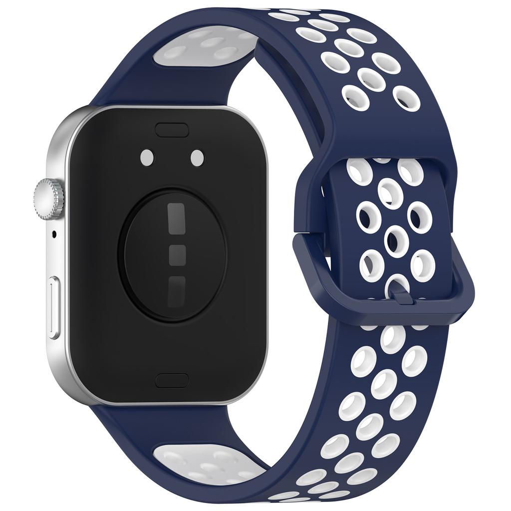 For Huawei Watch Fit 3 Soft Silicone Watch Strap Replacement Dual Color Band