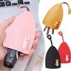 Pull Out Car Key Cover Cartoon Rabbit Unisex Keychain Pouch Automatic Big Capacity Key Housekeepers PU Leather Key Holder Case