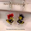 Acrylic Trendy Duck Keychain Charm - Couple Edition