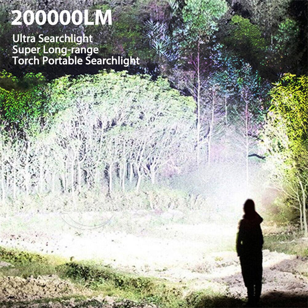 Светодиодный прожектор, 6000 мАч, аккумуляторная батарея, 15 800 лм, супер яркий фонарик, уличный аварийный инструмент
