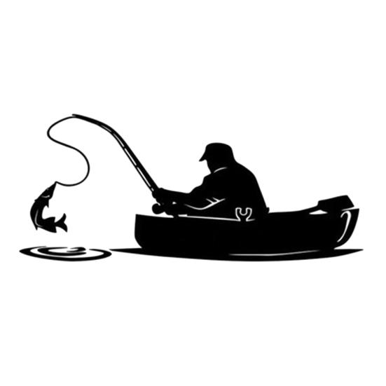 Fishing Fish Boat Car Stickers Pattern Truck Decals Window Decoration