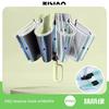 Fully Automatic Umbrella for Women, Sun Protection, Uv Protection, Sunshade for Men, Reverse Folding Umbrella, Black Rubber, Dual-Use Umbrella for