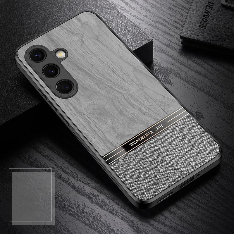 Деловой кожаный противоударный чехол для Samsung Galaxy S25 Ultra S24 S23 Plus S22 S21 A16 A55 A25 A15 A35 Защита объектива Мягкая матовая задняя крышка