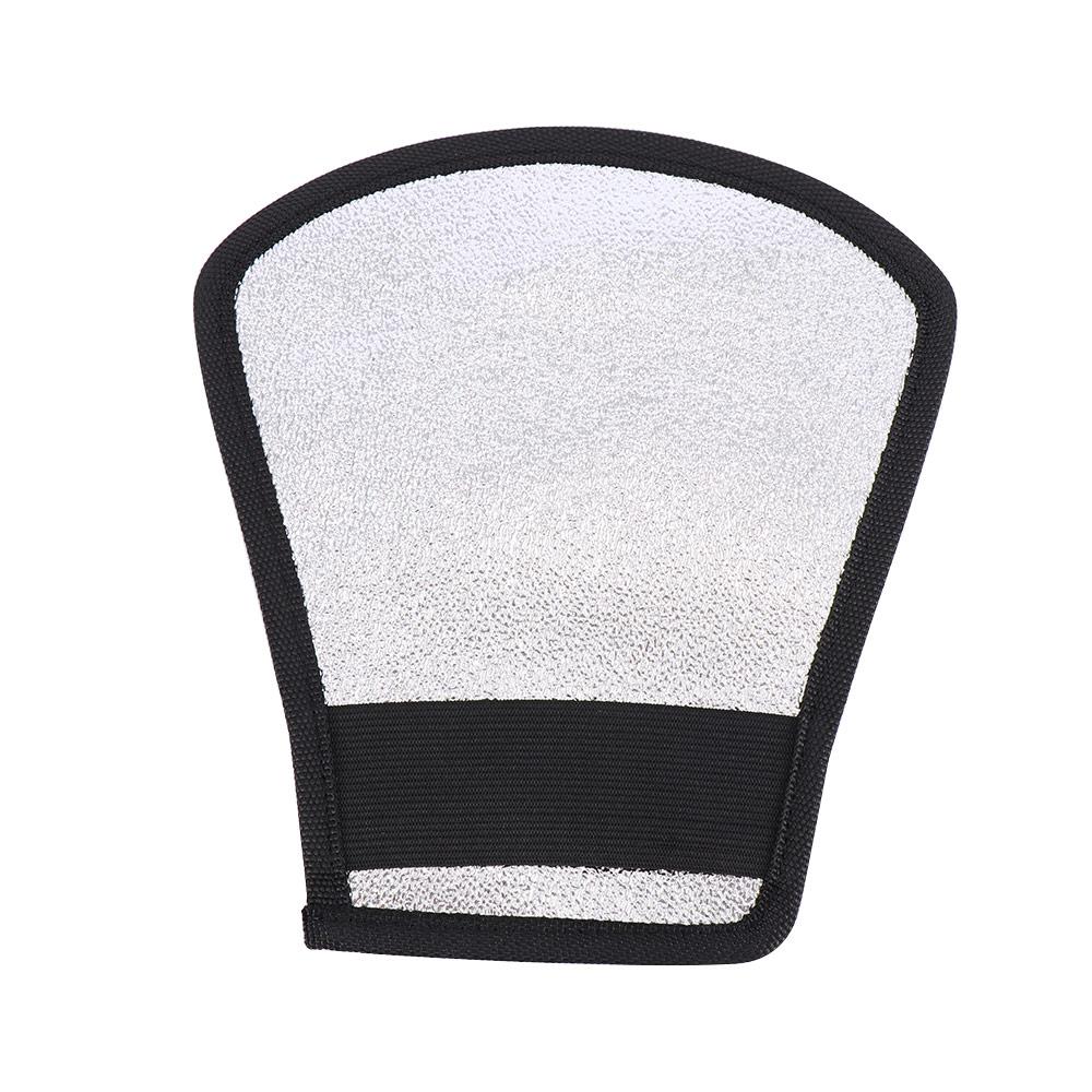 2-in-1 Silver/White Camera Flash Diffuser Double-sided Flash Softbox Photo Light Reflector For Cameras difusor flash