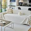 Чехол для дивана EIFLOY-Stripe Tufted Plush с противоскользящим покрытием, 3 места, мягкий чехол для дивана, плед, цельный, теплый, универсальный