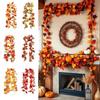 1.7m Red Autumn Maple Leaves Creative Fake Autumn Vines Maple Leaf Plant Decoration Fall Decor