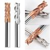 4mm 6mm 8mm12mm 16mm Shank Milling Cutters HRC55 CNC Router Bit  Aluminum Steel Machining