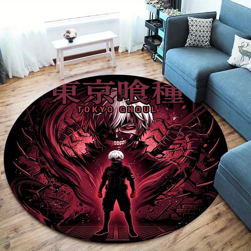 Ковер Tokyo Ghoul Круглый Ковер Ковер Для Гостиной Спальни Дивана Игровой Комнаты Декор Нескользящий Коврик Для Пола