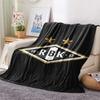 Rosendahl BK  Print Flannel Blanket, High quality Comfortable for All Seasons, Home Decor, Warmth and Comfort