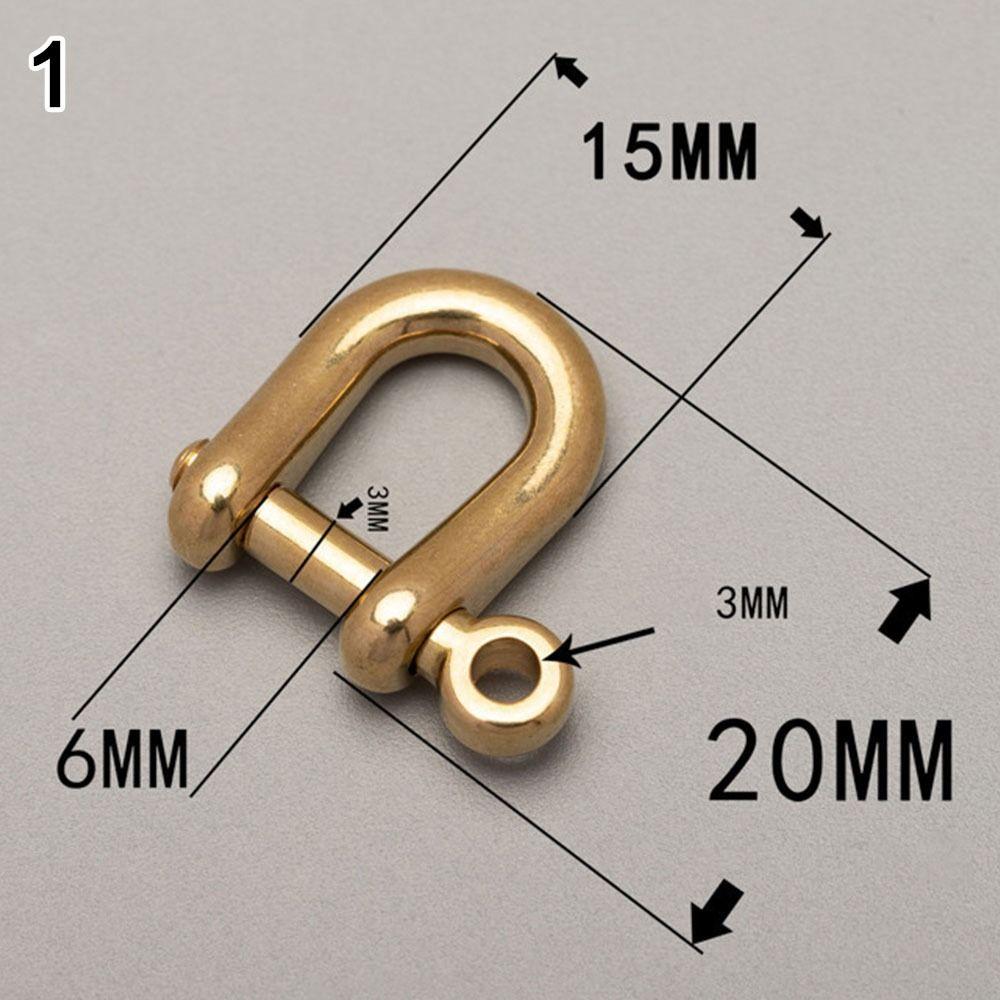 Пряжка для браслета на открытом воздухе, винтовое соединение, соединительный крючок для брелока, твердый карабин, скобы в форме буквы D, кольцо для ключей