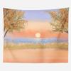 Ins пейзаж висит ткань фон ткань спальня общежитие прикроватный гобелен украшение дома