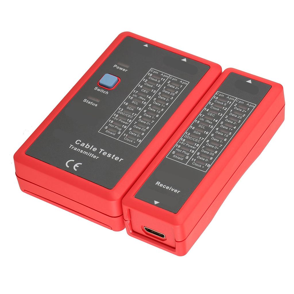 UT681 Data Cable Tester, Professional HD Cable Test Tool for 1.2VCelsius1.3VCelsius1.4VCelsius2.0V, Fast Scan Mode, Full Screen Mode, Low Voltage Prom