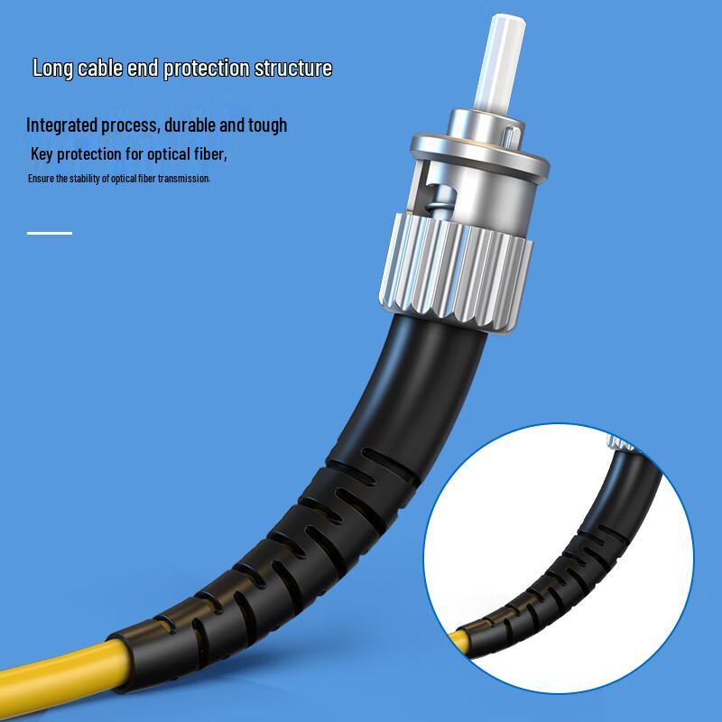 Zhongke Optoelectronics ST-SC Single-Mode Duplex Telecom Fiber Optic Patch Cable