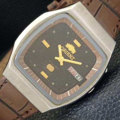 ЯПОНИЯ ВИНТАЖ ORIENT CRYSTAL АВТОМАТИЧЕСКИЕ 46943 МУЖСКИЕ ЧАСЫ ОРИГИНАЛЬНЫЙ ЦИФЕРБЛАТ a703356-1