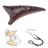 12 Holes Alto ToneC Ceramic Ocarina with Song Book Neck Cord Carry Bag, Good Gift Musical Instrument for Beginners
