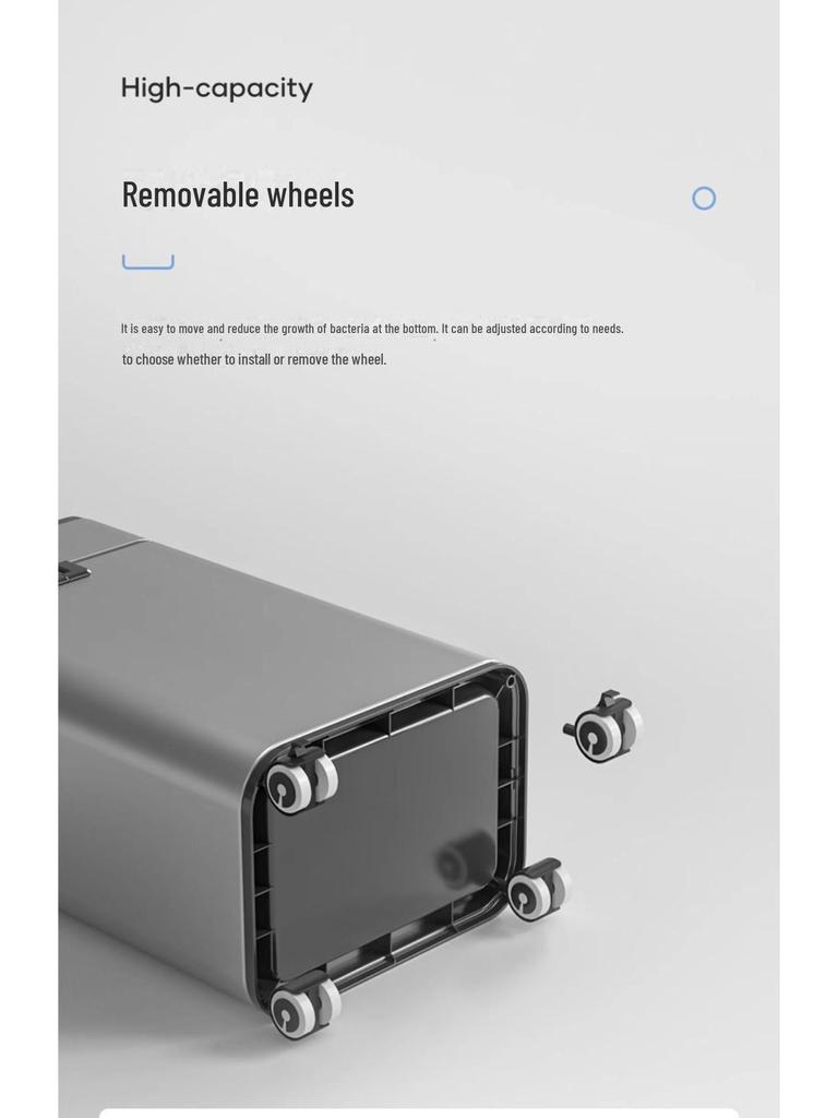 Jieanhui Smart Induction Trash Box с крышкой для ванной комнаты, кухни и гостиной - Автоматическая упаковка