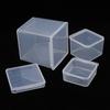 Mini Transparent Storage Boxes Jewelry Sundries Organizer Beads Crafts Case Practical Small Square Plastic Containers Box