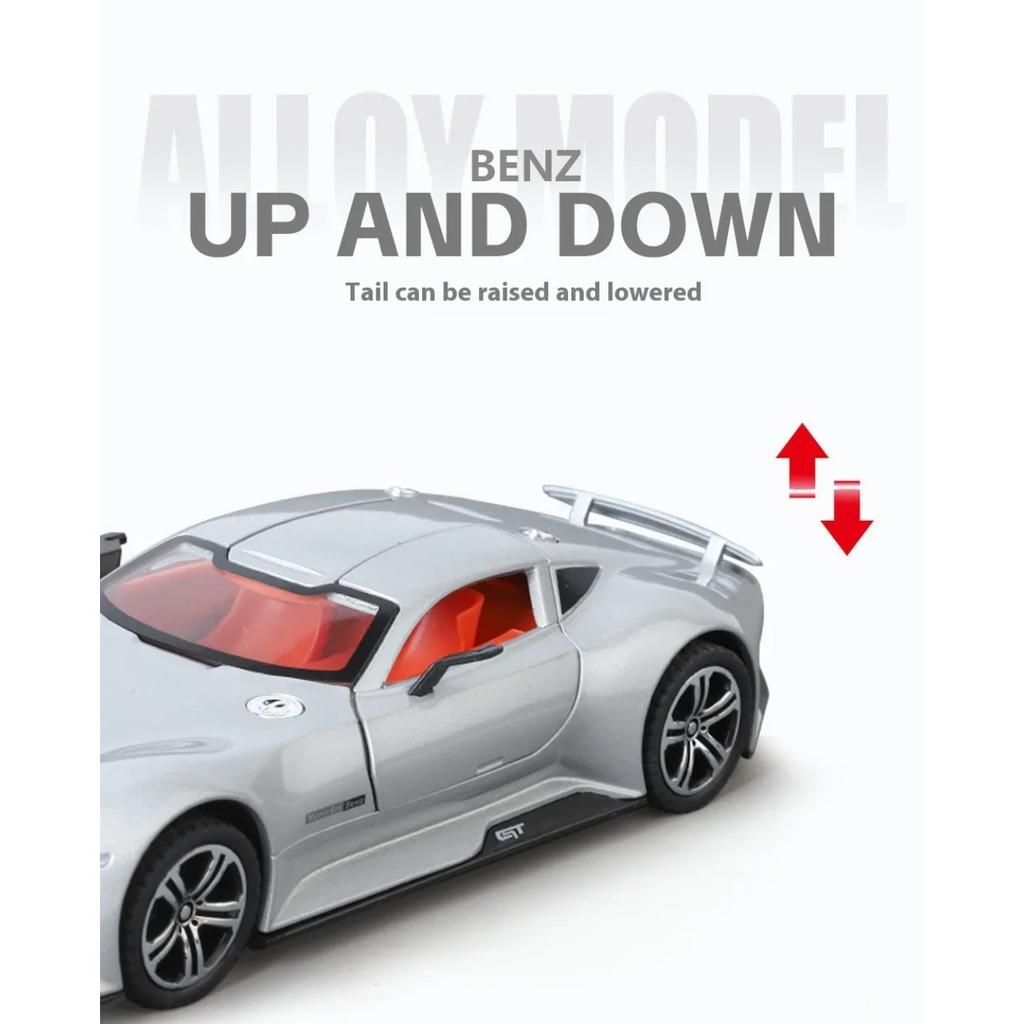 1/24 Mercedes-Benz AMG Vision GT Concept Спортивный автомобиль Сплав Металл Литой Модель автомобиля Домашнее украшение Коллекция Подарки C353