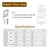 60Pcs SC Type Wire Nose Terminal Crimp SC16-6 SC25-6 SC35-6 Tinned Copper Cable Connector Kit 6mm 8mm 10mm 16-35mm2 Lugs Ring