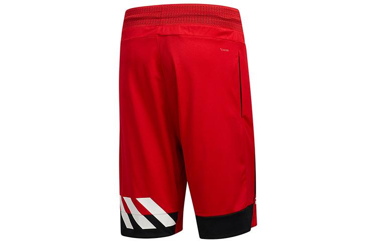 adidas Баскетбольные Шорты Мужские Светло-Алый Умеренный Прямой Крой Штаны ED8389