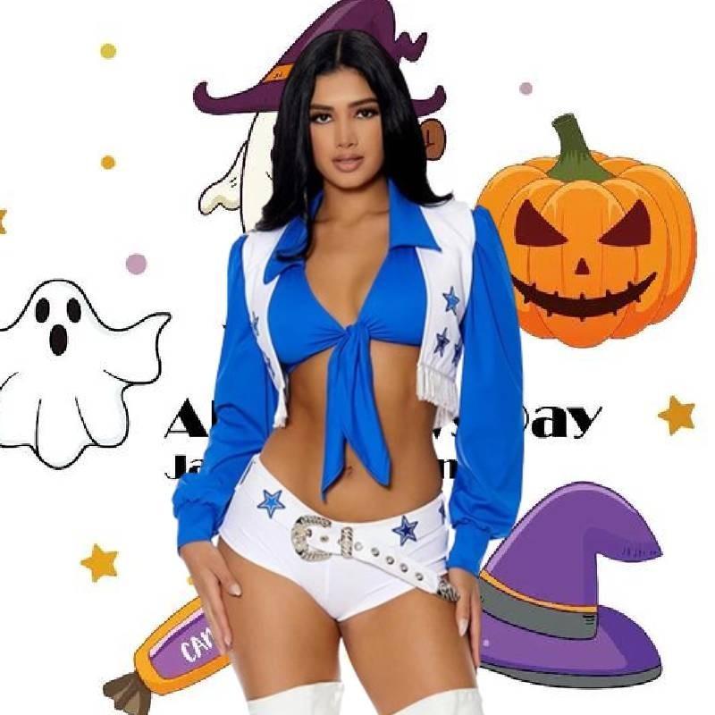 Стильный костюм чирлидерши для женщин, идеально подходящий для Хэллоуина и сценических выступлений