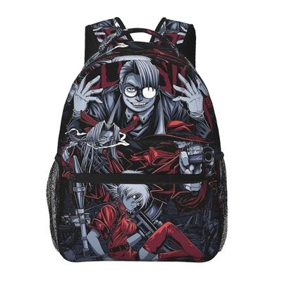 Рюкзаки Hellsing Alucard Манга Мальчики Девочки Сумка для книг Детские Школьные сумки Мультяшный Детский Рюкзак Сумка через плечо Большая вместимость