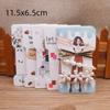 50 Pcs 11.5x6.5cm Square White/brown Hair Card Jewelry Bag Hair Card Black Blank Paper Hair Card or Jewelry Display Card