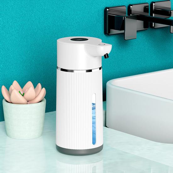 Автоматический сенсорный дозатор мыла 420 мл USB перезаряжаемый индуктивный генератор пузырьков 4-уровневый регулируемый объем пены электрический дозатор мыла