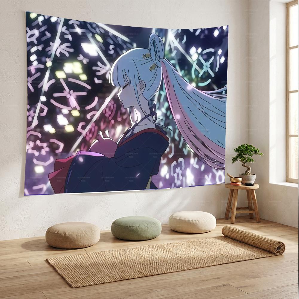 Тканевое панно Touhou Project Кагуя Хорайсан Настенное панно из аниме для спальни, гостиной, общежития Декор для манга-фанатов Touhou Коллекция