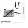 ISSEY MIYAKE PVC Small Square Bag Shoulder Bag Unisex Silver BB16-AG056-91,BB33-AG056-91