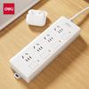 Deli Power Strip with 4 Independent Switches