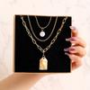 iF ME Vintage Pearl Multilayer Butterfly Necklace Gold Color Pendant Choker Chain Women Jewelry Accessories[No Box]