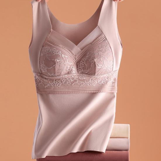 Женский терможилет с V-образным вырезом без рукавов, утепленный, без рукавов, облегающий, однотонный, с фиксацией температуры, бархатный топ