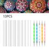 13pcs Set Rock Painting DIY Graffiti Point Drill Pen Acrylic Stick